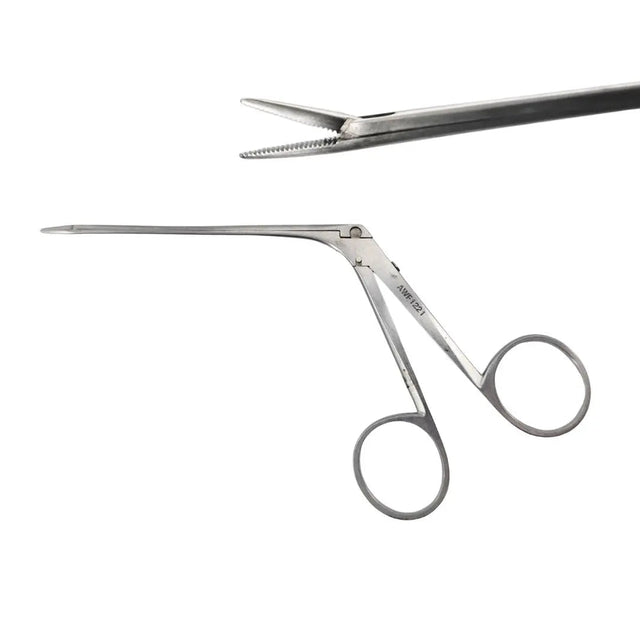 ASSI AWF1221 Micro Ear Forceps Serrated Jaw Straight 1.6x7.0mm ENT 5-3/8" Primis Medical