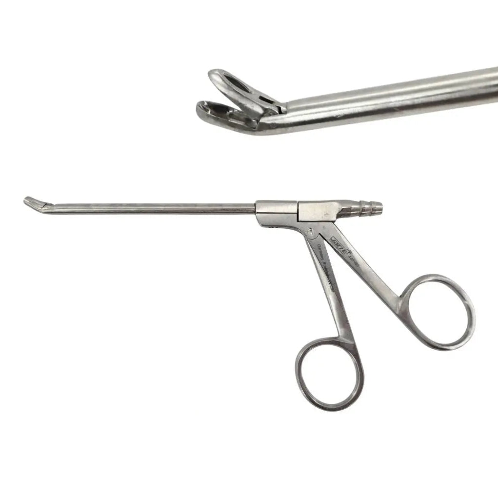 Jarit 440-186 Blakesley Suction Forceps Angled Up Size 1 4mm Jaws ENT 7-3/4" Primis Medical