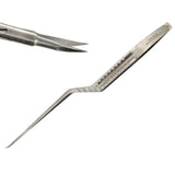 Jarit 277-104 Yasargil Scissors Bayonet Handle Curved 7.5mm Micro Blade ENT 9" Primis Medical