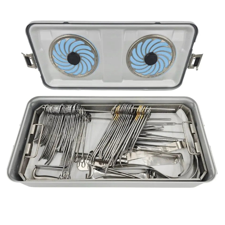 Hysterectomy 68-Piece Instrument Set w/ Sterilization Container Gynecology Primis Medical