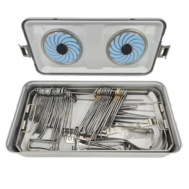 Hysterectomy 68-Piece Instrument Set w/ Sterilization Container Gynecology Primis Medical