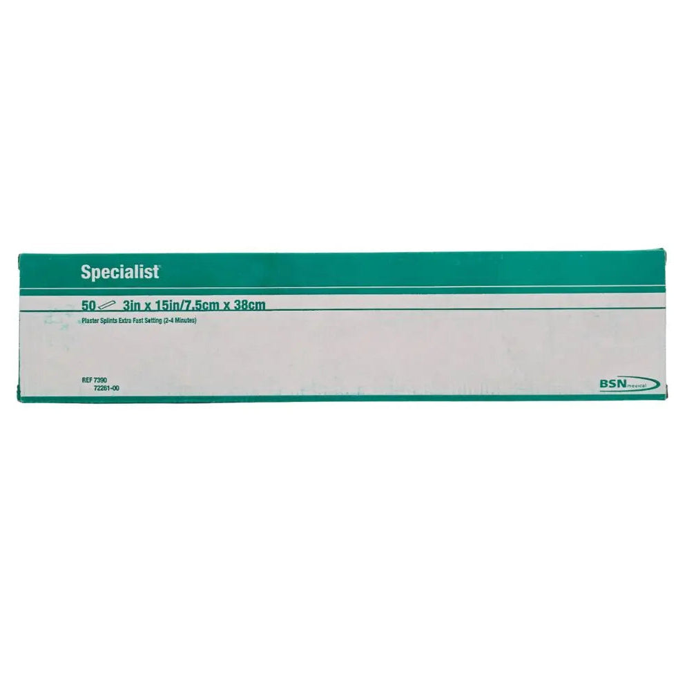BSN Medical 7390 Specialist Plaster Splints Extra Fast Setting 3x15" BX/50 Primis Medical