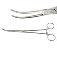 Aesculap BJ075R Kieback Dissecting & Ligature Forceps Curved Serrated 9-1/4" Primis Medical
