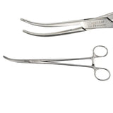 Aesculap BJ075R Kieback Dissecting & Ligature Forceps Curved Serrated 9-1/4" Primis Medical