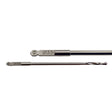 Two drill bits with on a white background