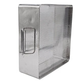 Square Surgical Sterilization Basket with Handles 11" x 10" x 4" Unbranded