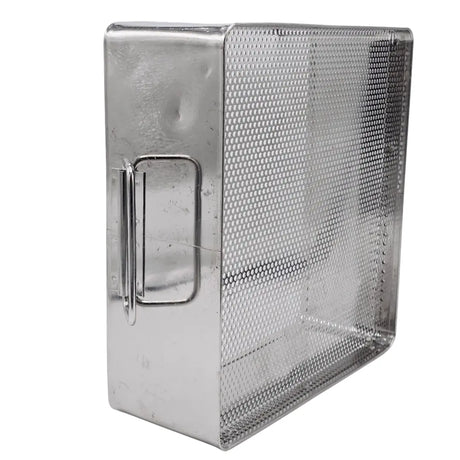Square Surgical Sterilization Basket with Handles 11" x 10" x 4" Unbranded