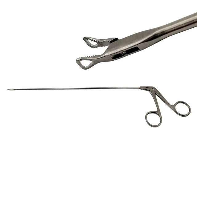 Olympus WT632058 Laryngeal Forceps Straight Serrated Triangular Jaws 12-1/4" Olympus