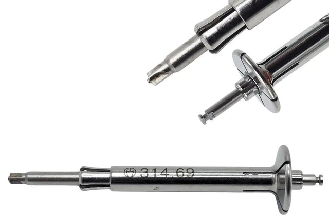 Synthes 314.69 Cruciform Screwdriver Shaft with Holding Sleeve 2.0mm SS Primis Medical