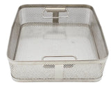 Square Surgical Sterilization Basket with Handles 12" x 12" X 4" Unbranded