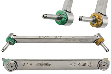Synthes 322.15 Dynamic Compression Plate Drill Guide Neutral & Load 2.0mm Primis Medical