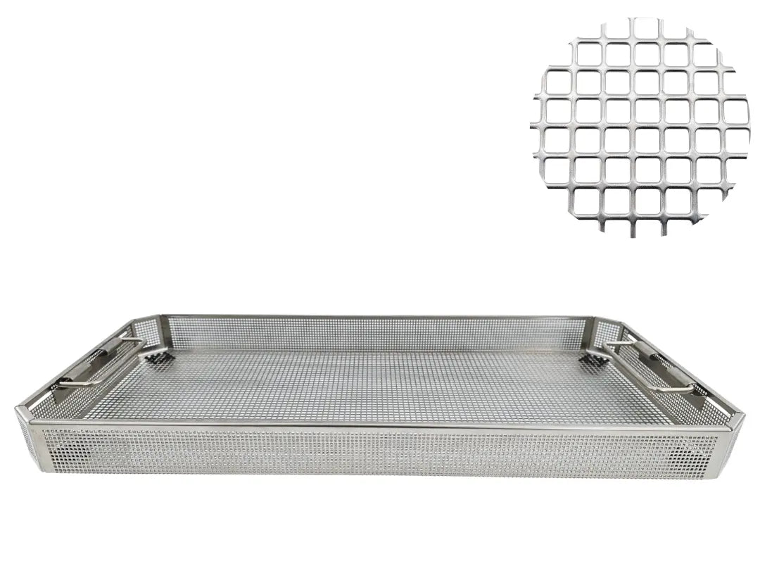 Aesculap surgical sterilization basket JF222R Perforated 540 x 253 x 56mm Unbranded