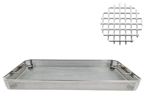 Aesculap surgical sterilization basket JF222R Perforated 540 x 253 x 56mm Unbranded