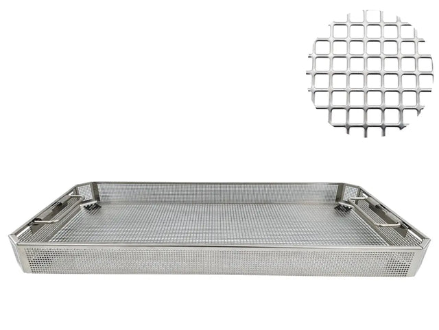 Aesculap surgical sterilization basket JF222R Perforated 540 x 253 x 56mm Unbranded