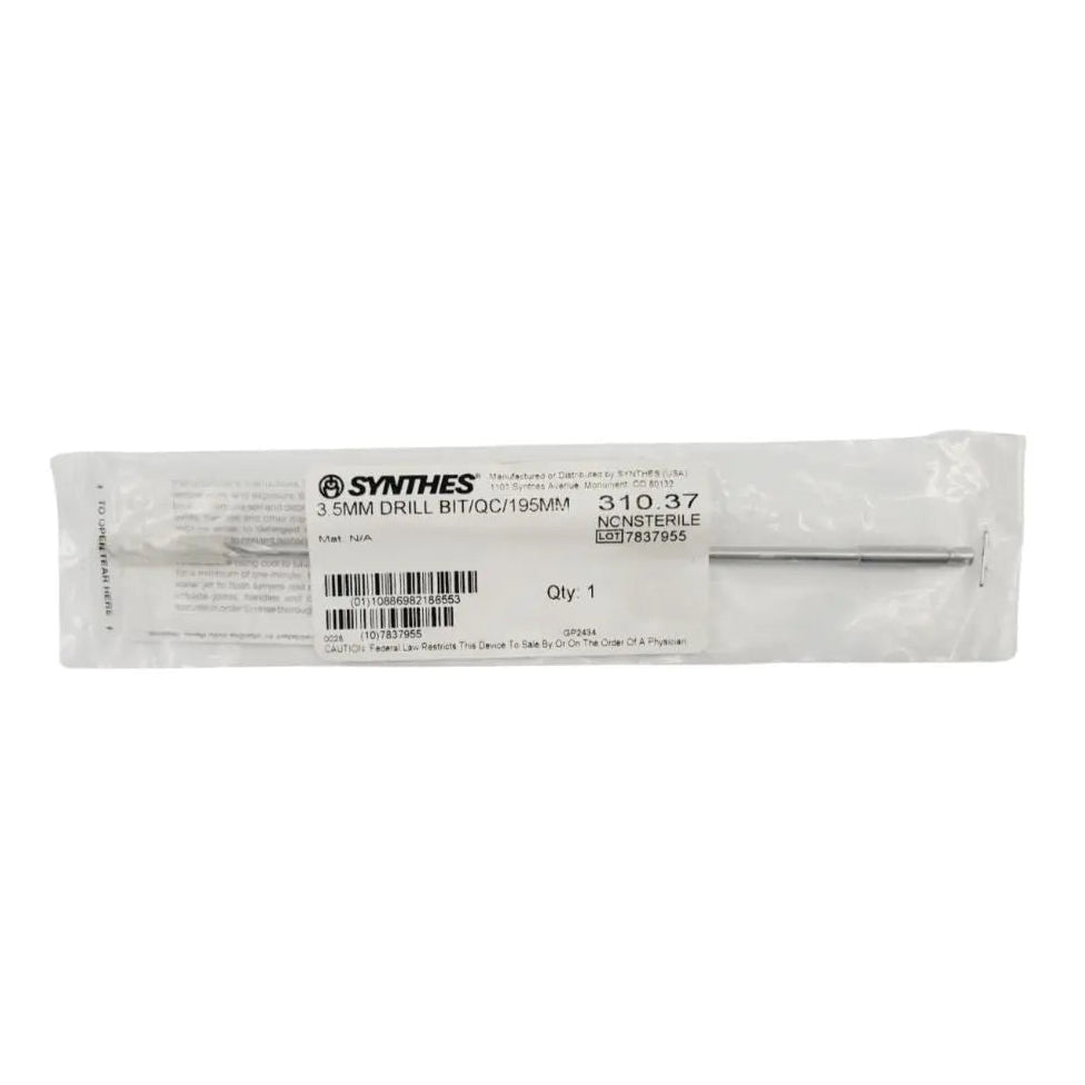 Synthes 310.37 Quick Connect Drill Bit 3.5mm Orthopedic 8" Primis Medical