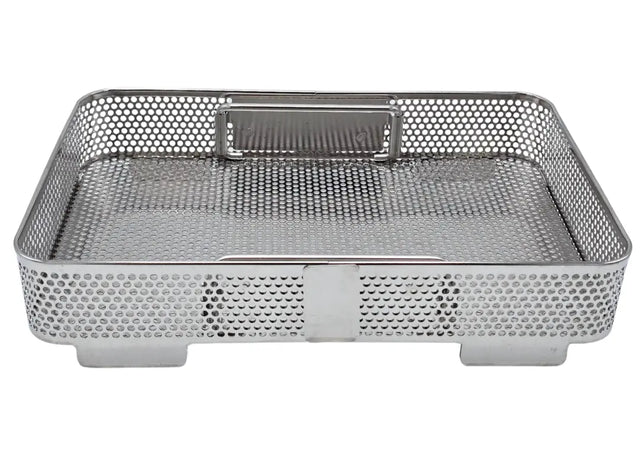 Small Rectangular Stainless Steel Surgical Sterilization Tray 11 x 7 x 2 Unbranded