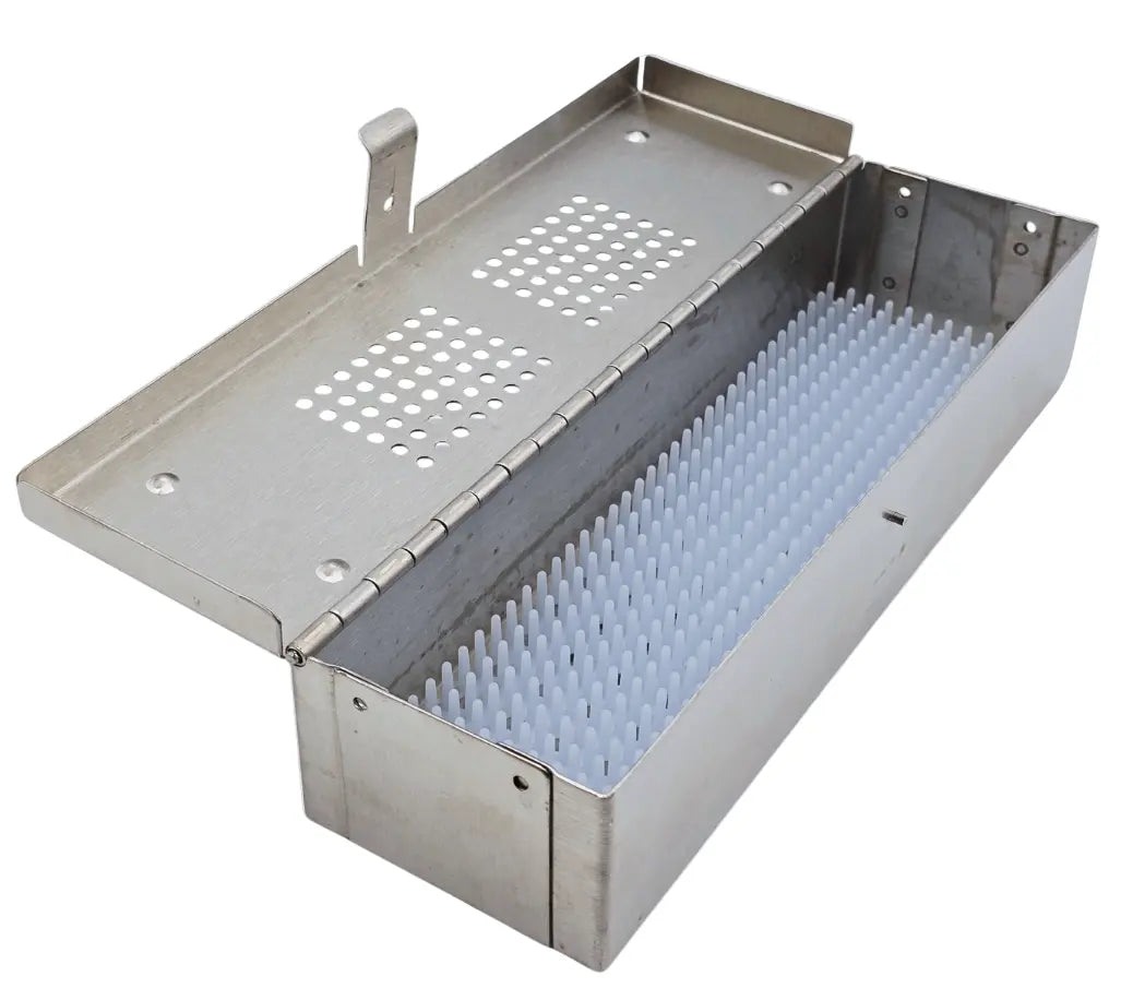 Small Stainless Steel Endoscopy Scope Case with Hinged Lid and Liner 10 x 3 x 2 Unbranded