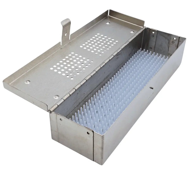 Small Stainless Steel Endoscopy Scope Case with Hinged Lid and Liner 10 x 3 x 2 Unbranded