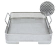 Small Stainless Steel Surgical Sterilization Basket 10.5 x 9 x 2.5 Unbranded