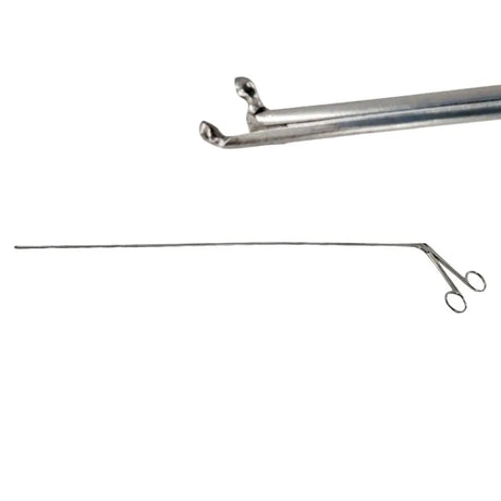 Pilling 50-5123 Sam Roberts Laryngeal Cup Forceps 2mm Angled 22" Pilling