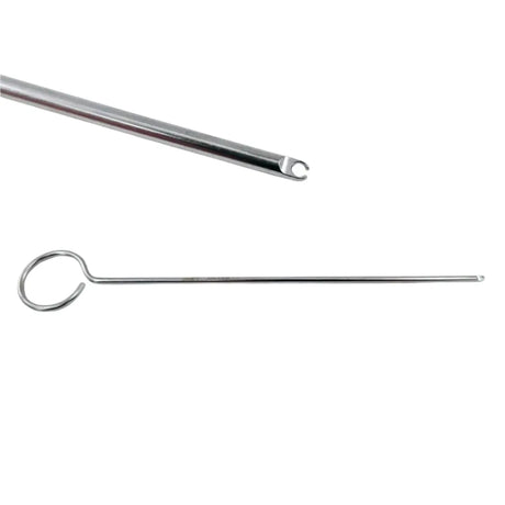 Arthrex AR-1304 Slotted Single-Hole Knot Pusher with Thumb Ring 8-1/4" Arthrex