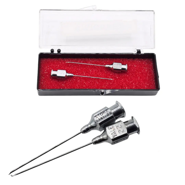 Storz & Jedmed Yale 22 Gauge Cannulas Ophthalmic Surgical Instruments Set of 2 Primis Medical