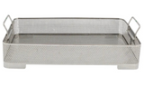 Stainless Steel Perforated Sterilization Basket 16 x 11 x 3 w/ Handles Primis Medical