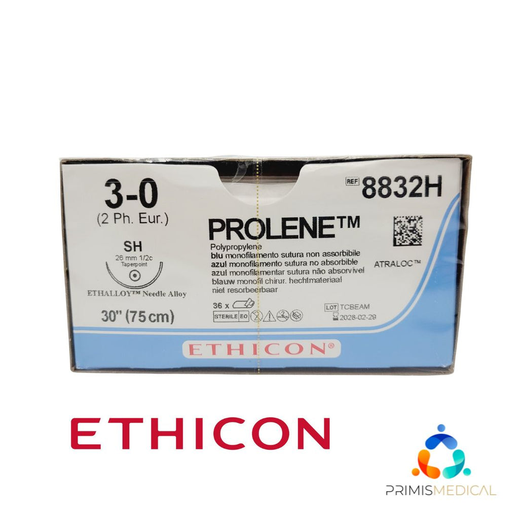 Ethicon 8832H 3-0 PROLENE BLUE 1X30" SH Box of 36