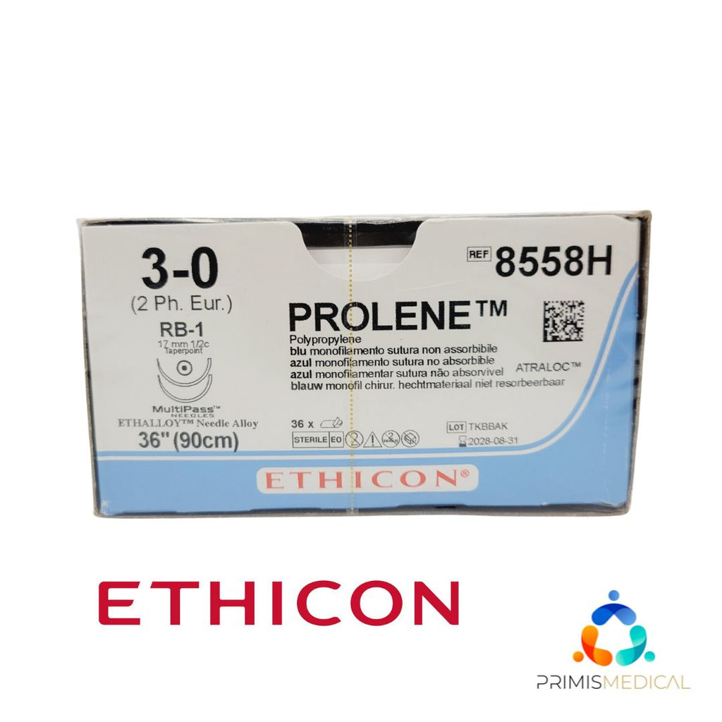 Ethicon 8680G 6-0 PROLENE BLUE 1X18" PS-3 MULTIPASS Box of 12