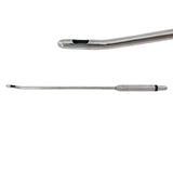 Grams #1 8mm x 29cm Angled Tip Large Handle Liposuction Cannula 15-7/8" Grams
