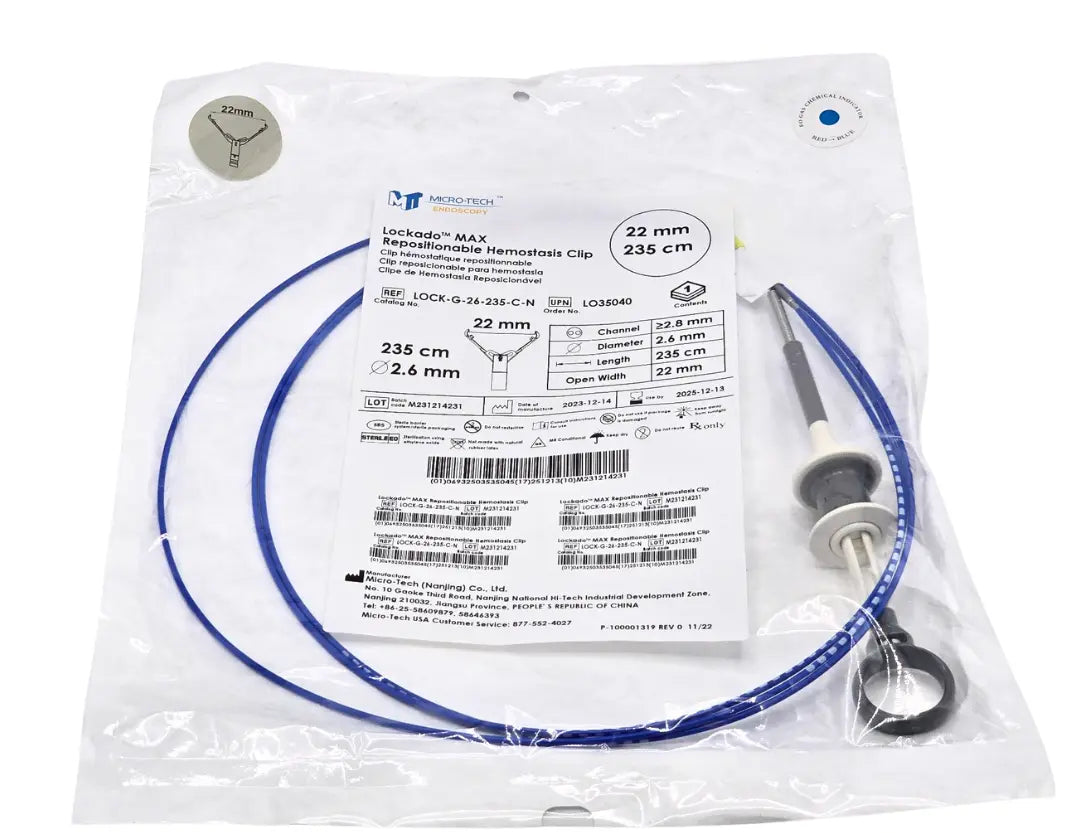 Micro-Tech LOCK-G-26-235-C-N Repositionable Hemostasis Clip 235cm NEW Primis Medical