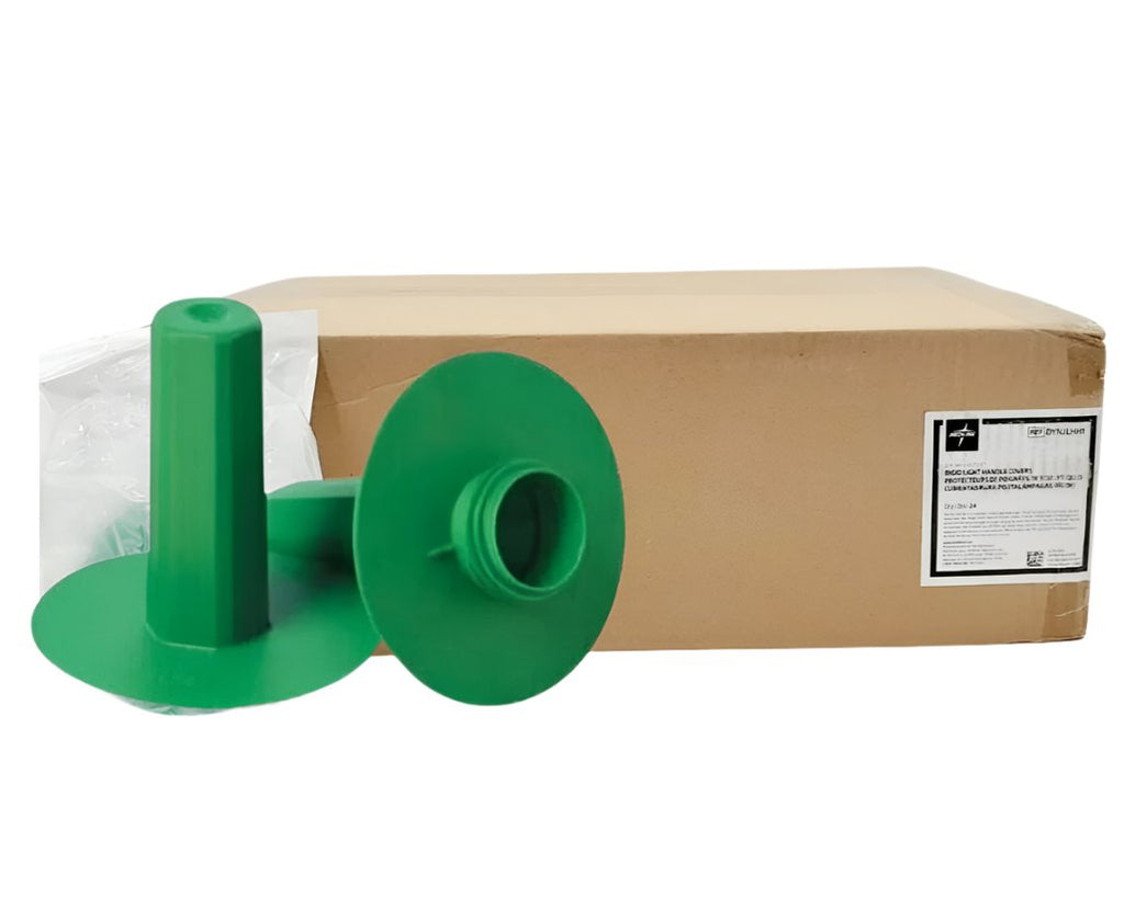 Medline DYNJLHH1 Green Rigid Surgical Light Handle Covers Box of 24