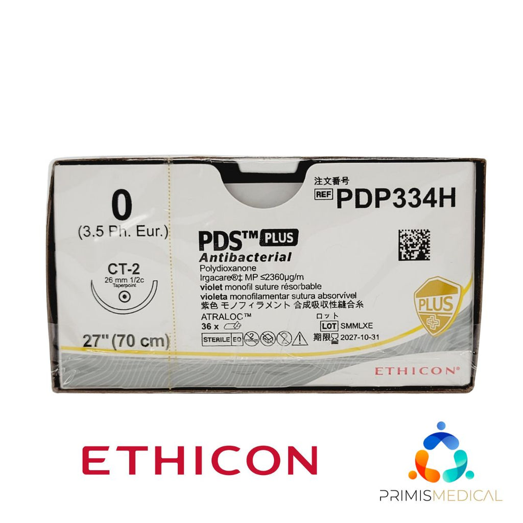 Ethicon PDP334H 0 PDS PLUS VIOLET 1X27" CT-2 Box of 36