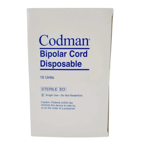 Codman 30-1538 Bipolar Cord Disposable 12' Box of 10 Codman