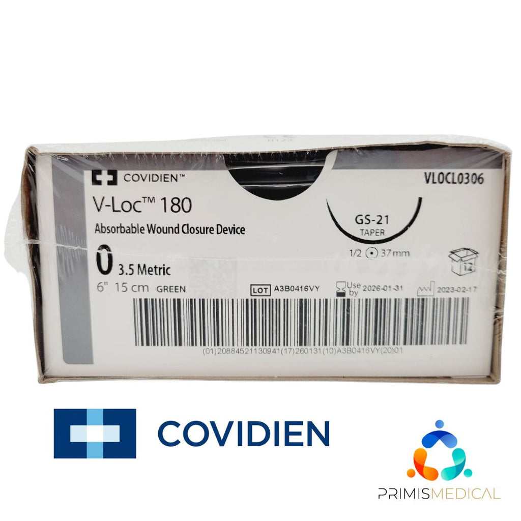 Covidien VLOCL0306 0 V-Loc 180 GREEN 1X6" GS-21 Box of 12