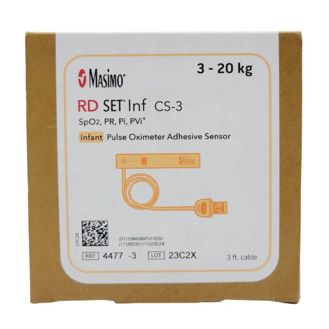 Masimo 4477 Neo CS-3 Infant Pulse Oximeter Adhesive Sensor 20/BX Masimo