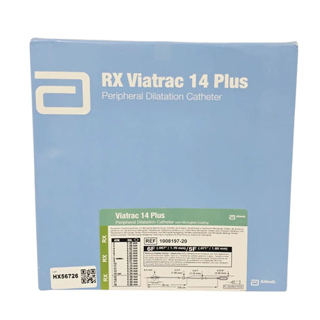 Abbott Vascular 1008197-20 Viatrac Peripheral Angioplasty Balloon Catheter, Basic Expired Abbott Vascular