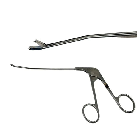 Acufex 012042 Basket Punch Scoop Forceps 1.3mm Upbiter Curved Left 9" Acufex