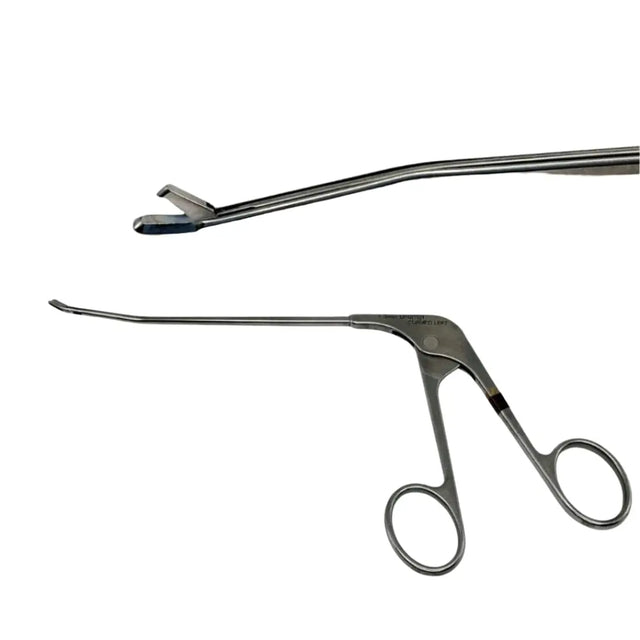 Acufex 012042 Basket Punch Scoop Forceps 1.3mm Upbiter Curved Left 9" Acufex