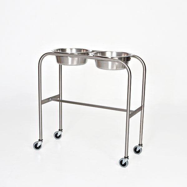 Midcentral Medical MCM-1000/1001/1002/1003 SS Single or Double Bowl Ring Stand Midcentral Medical