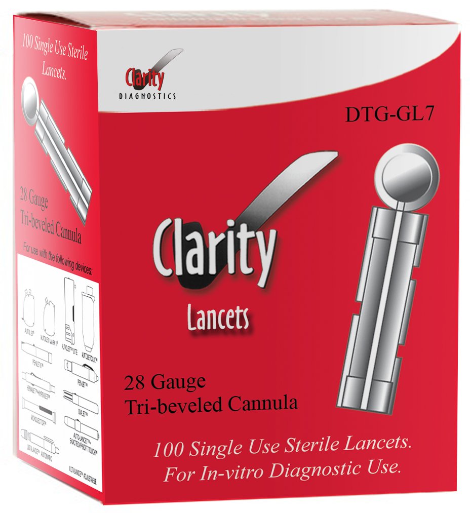 Clarity DTG-GL7 Lancets 1/bx