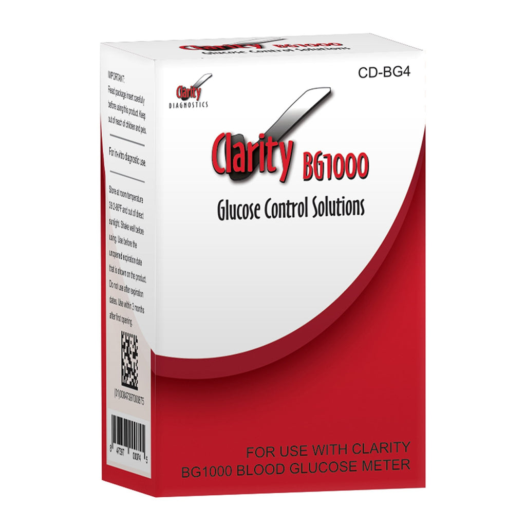 Clarity CD-BG4 BG1000 Glucose Controls (High/Low) 1/bx