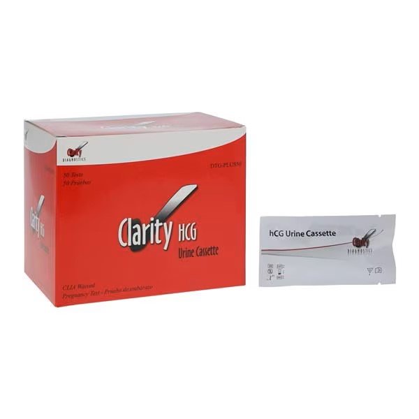 Clarity DTG-HCGPLUS50 HCG Urine Test Cassette 50/bx