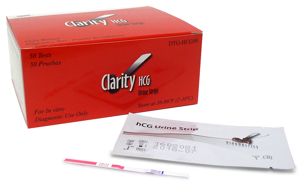 Clarity DTG-HCG50 HCG Test Strip 50/bx