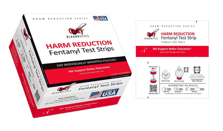 Clarity CLA-FEN100 Diagnostics Harm Reduction Fentanyl Test Strips 100/bx Clarity Diagnostics