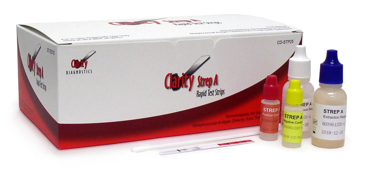 Clarity CD-STP50V Strep A Strip Vial Pack 50/bx Clarity Diagnostics