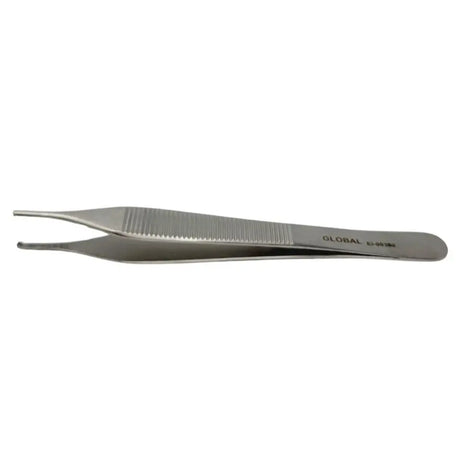 Global Surgical Adson Forcep E1-00380 Serrated 1 x 2 Teeth 4-3/4" Global Surgical