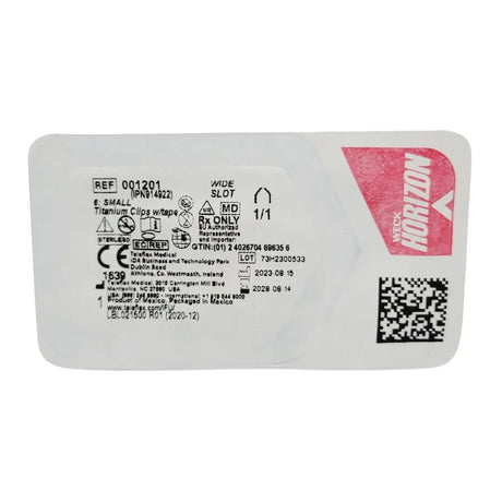 Weck 001201 Horizon Small Titanium Clips w/ Tape Weck