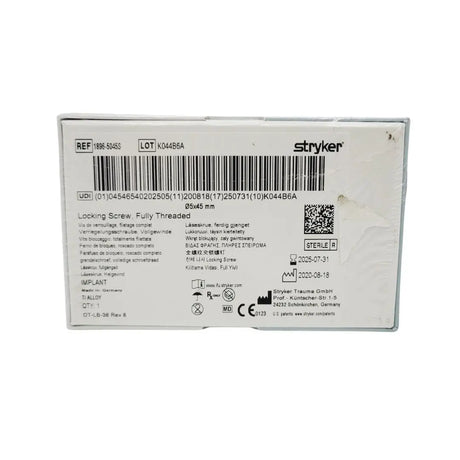 Stryker Trauma 1896-5045S Locking Screw Fully Threaded 05 x 45mm Stryker Trauma