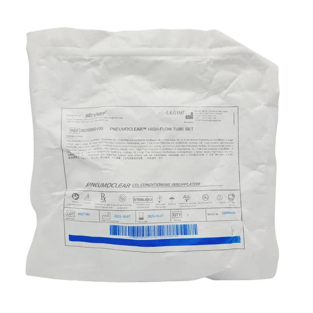 Stryker Pneumo Clear 0620-050-100 High-Flow Disposable Tube Set Stryker